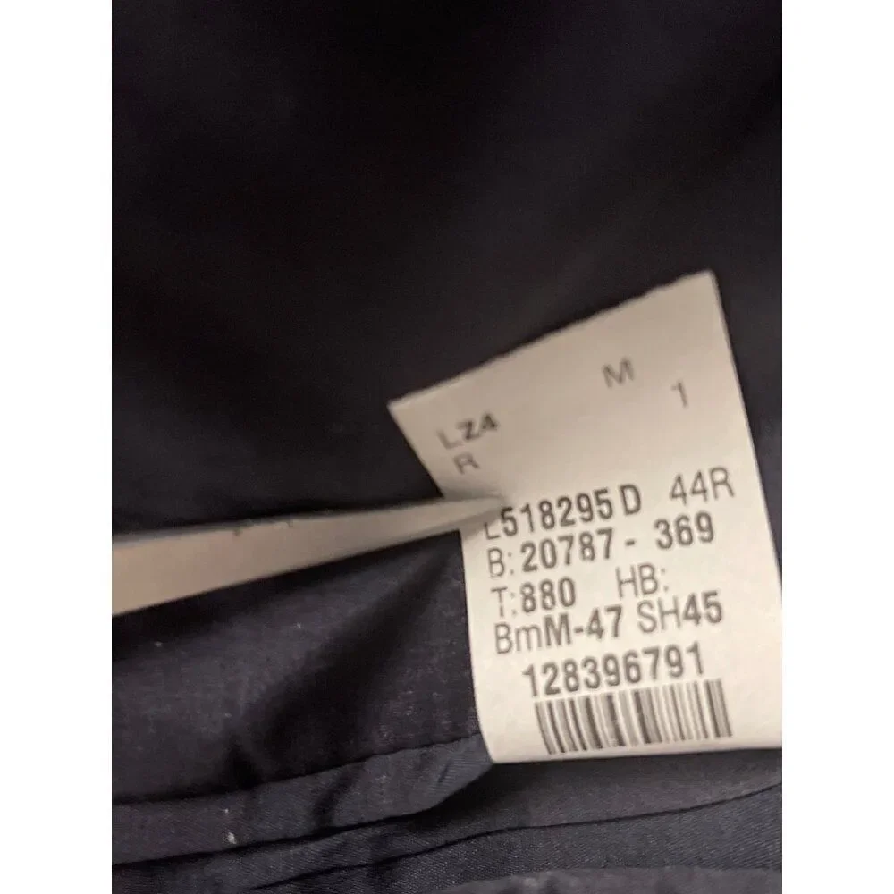 LAUREN Ralph Lauren Men Navy Pin Stripe Wool Blazer / Sport Coat Size 44R